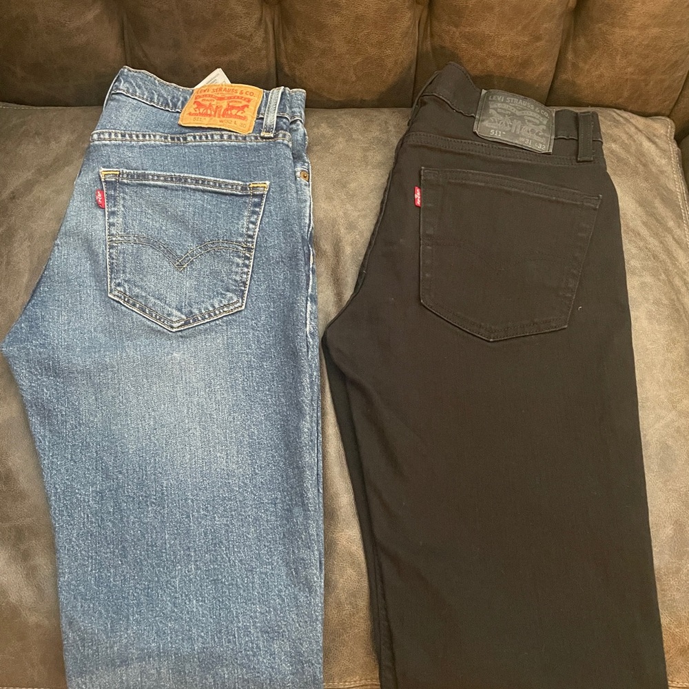 Levi's Straight Blue Jeans